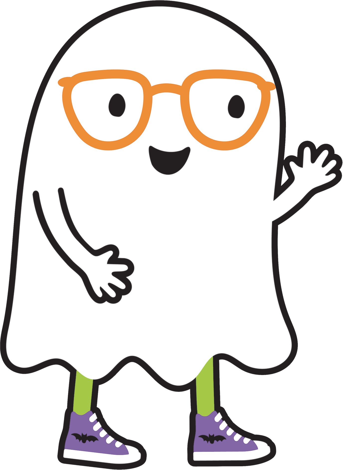 "Happy Halloween" Witch/Ghost/Spider Wall Decorating Kit with Posters and Cutouts, Multi-Coloured, 65-in, 33-pk, Indoor Decoration for Halloween Front_Flat