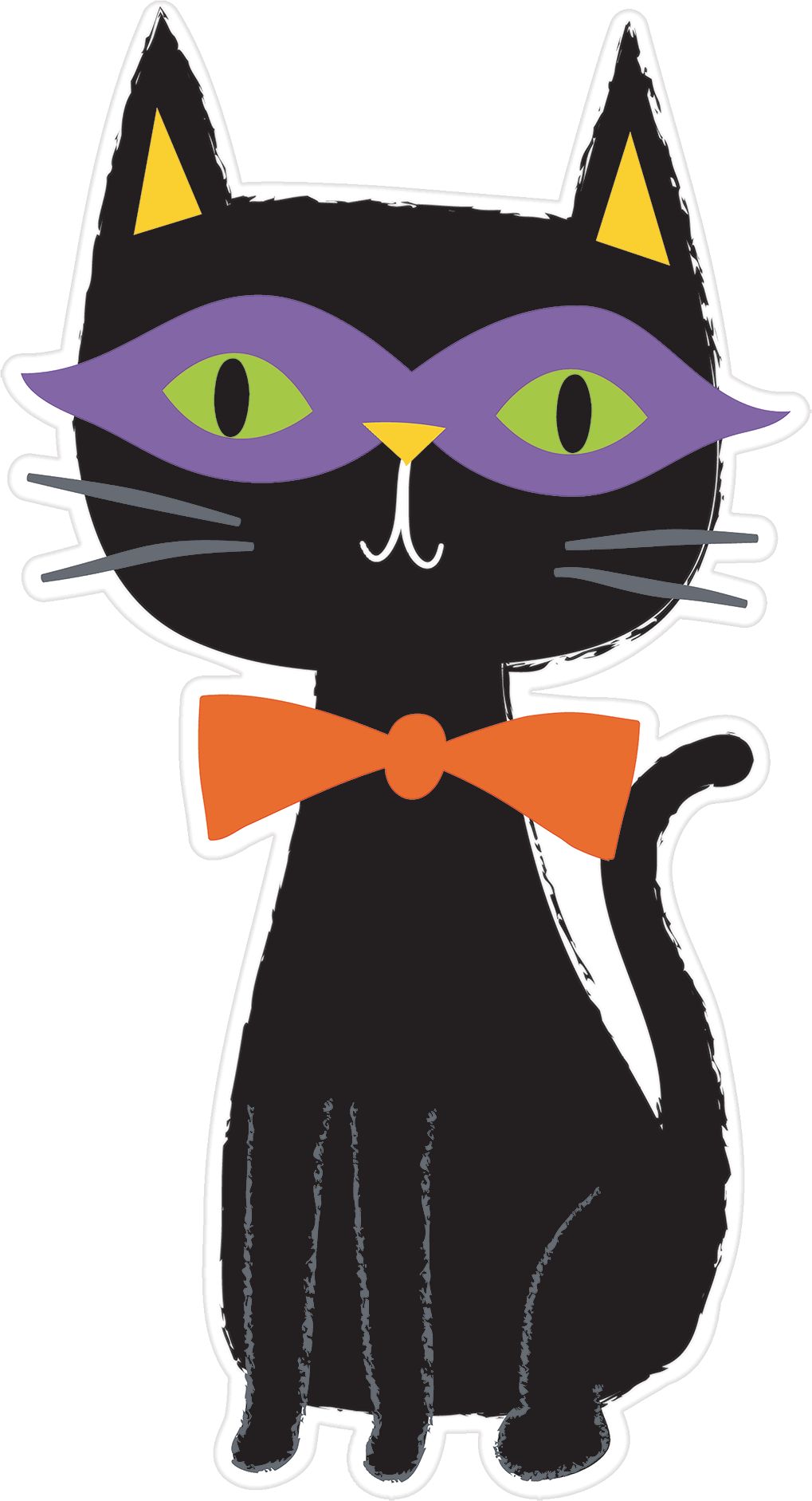 "Happy Halloween" Witch/Ghost/Spider Wall Decorating Kit with Posters and Cutouts, Multi-Coloured, 65-in, 33-pk, Indoor Decoration for Halloween Front_Flat