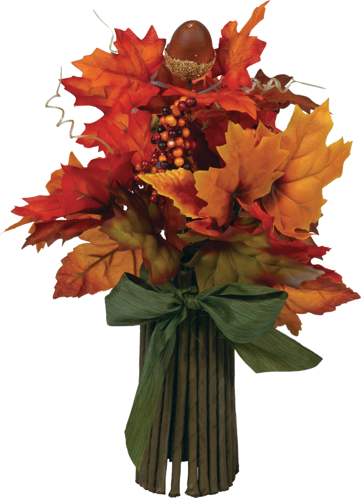 Leaf & Berries Bouquet Table Prop, MultiColoured, 12in, Indoor