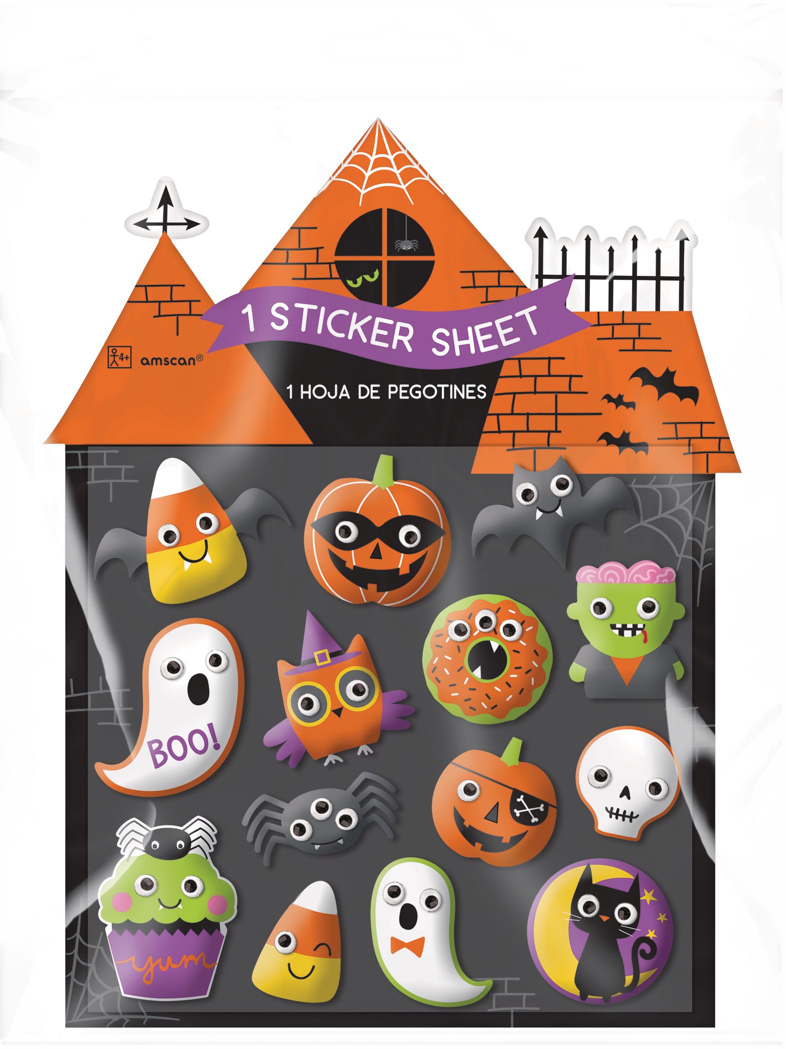 Halloween Puffy Stickers Front_Flat