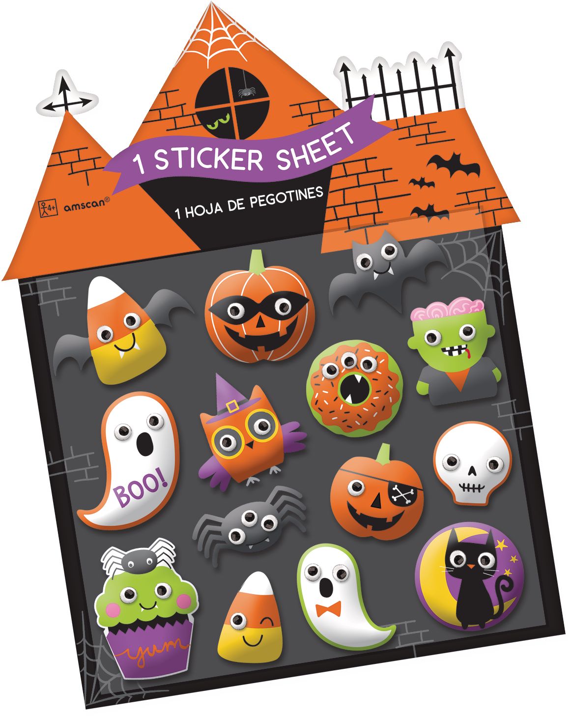 Halloween Puffy Stickers Front_Flat