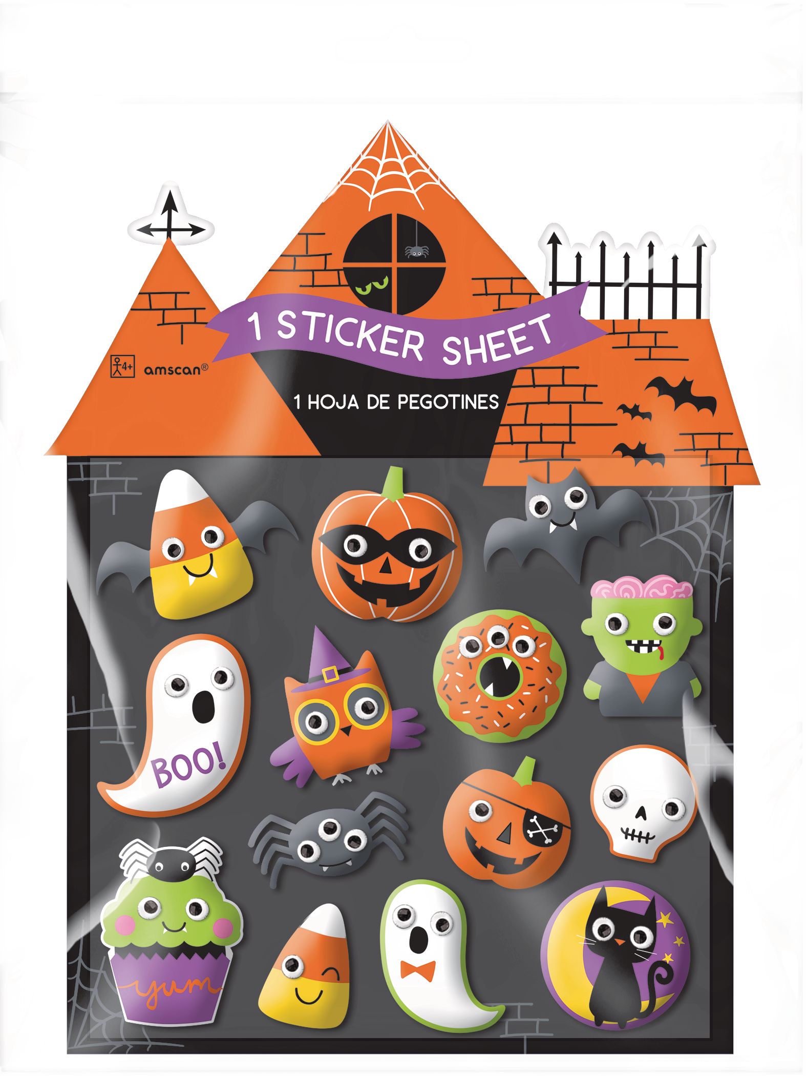 Halloween Puffy Stickers Front_Flat