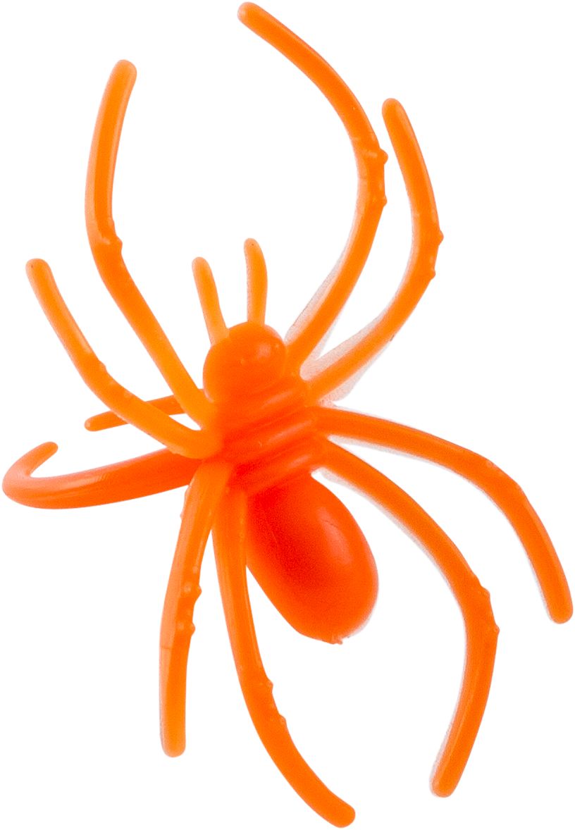 Black & Orange Spider Rings, 125-pk Front_Angled_Right
