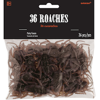 Cockroaches Plastic Favour Props, Brown, 6.5-in, 36-pk, for Halloween