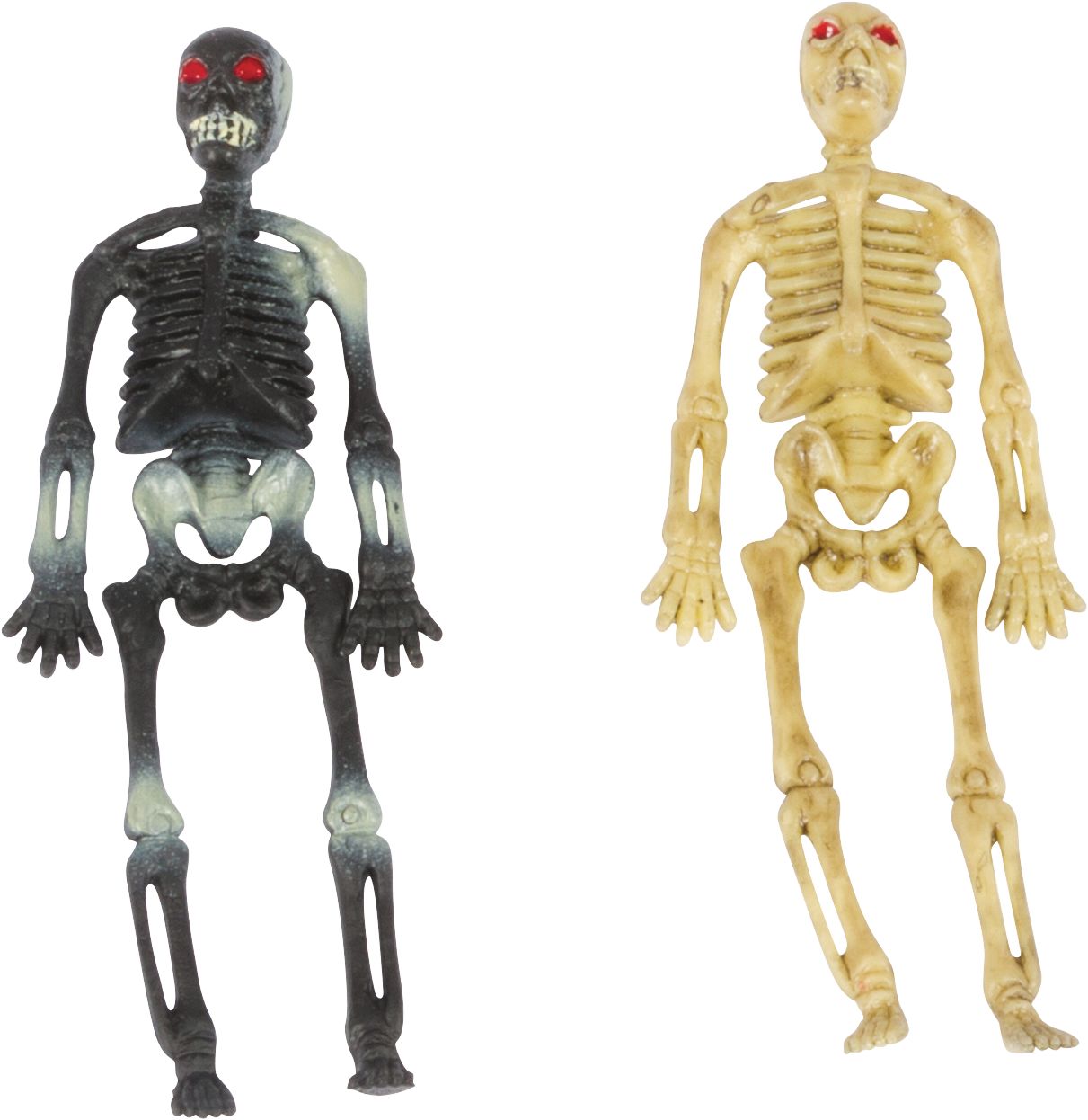 Cadeaux-surprises insecte rampant chauve-souris/squelette/rat/araignée rampant, gris/noir, 4 po, paq. 100, pour l'Halloween Front_Flat