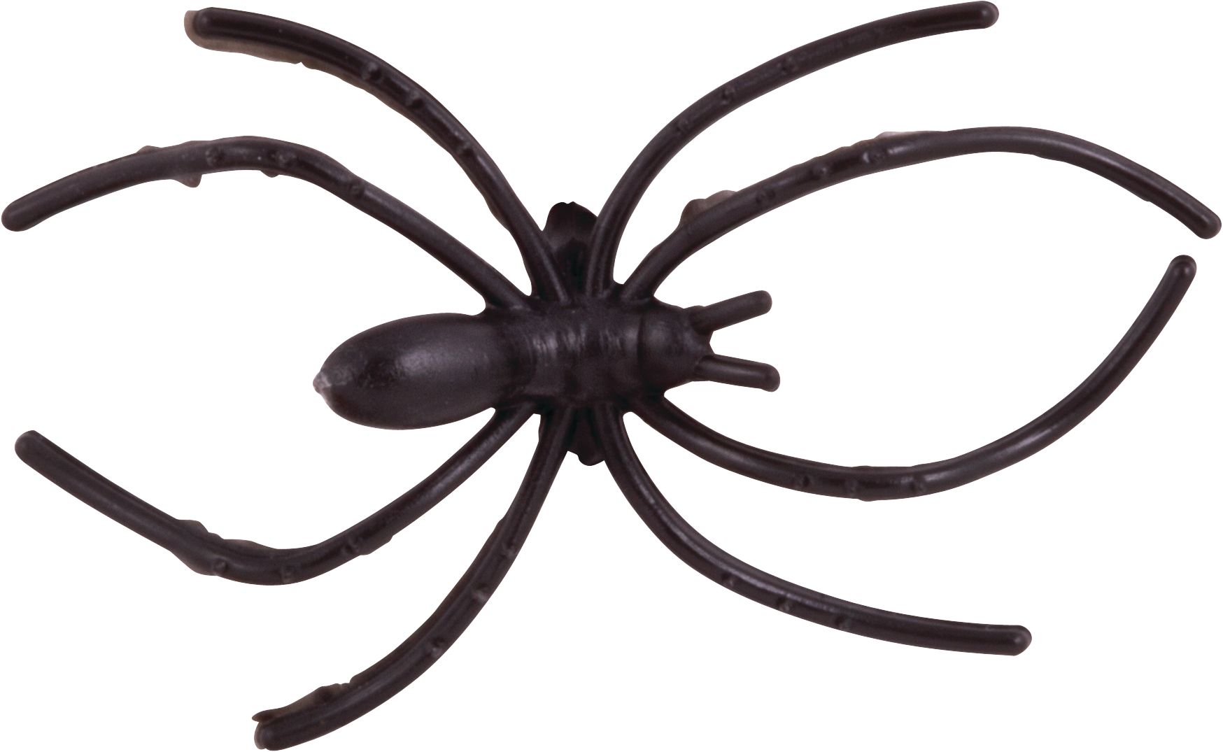 Bat/Witch/Spider Creepy Crawly Favours, Black, 4-in, 48-pk, for Halloween Overhead_Flat