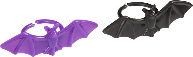 Plastic Purple & Black Bat Rings, 30-pk Front_Angled_Right