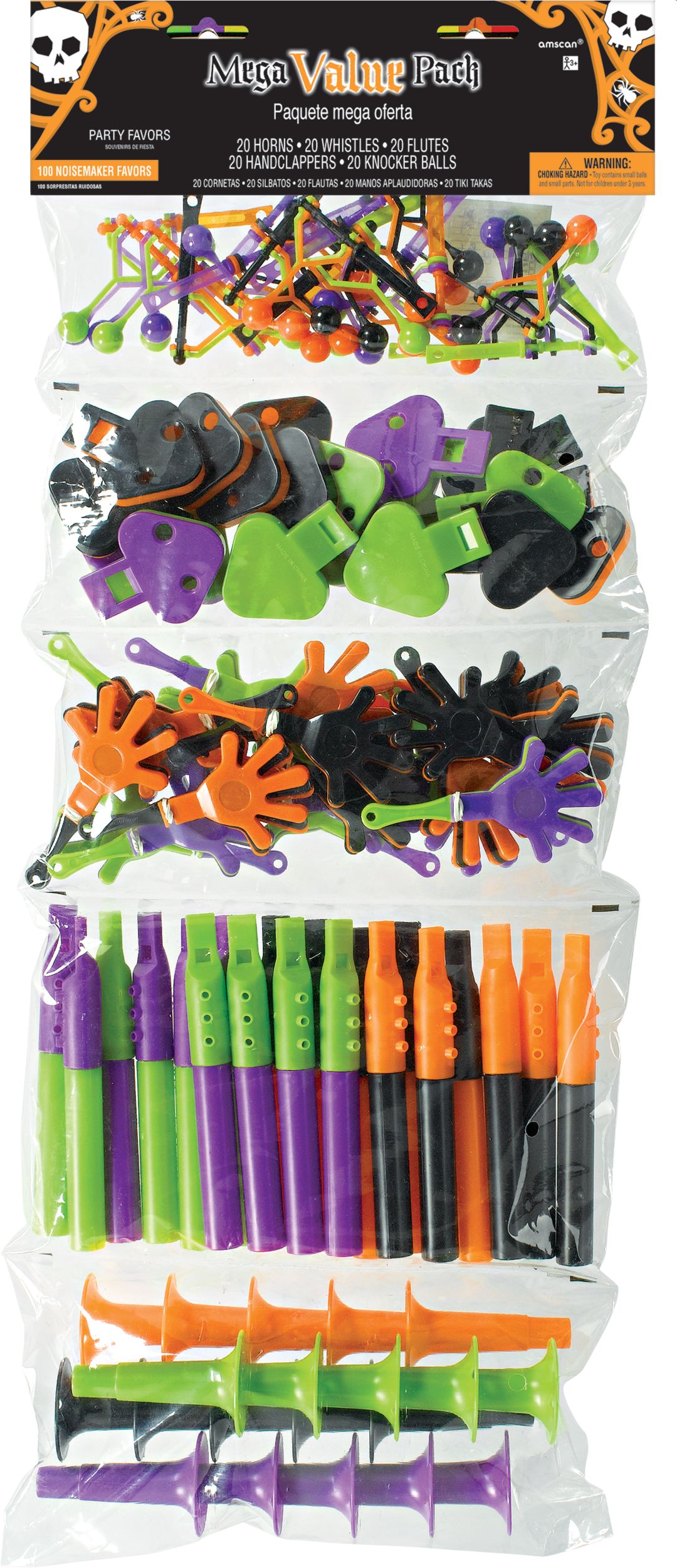 Halloween Mega Mix Favour Pack, 100-pk Front_Flat