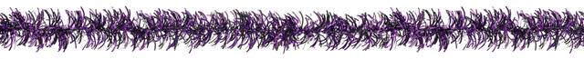 Tinsel Garland, Black/Purple, 9-ft, Indoor Decoration for Halloween Front_Flat
