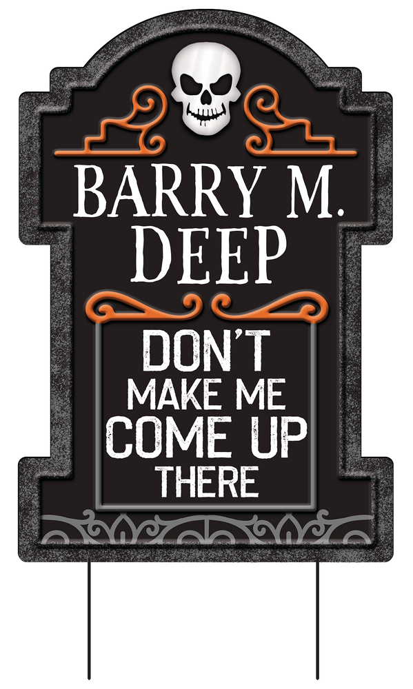 Barry M. Deep Tombstone Halloween Decor Yard Sign Party City