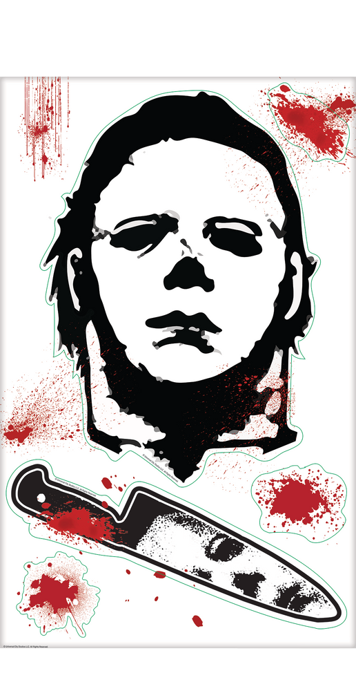Halloween II Cling Party Decals, 5pc Party City