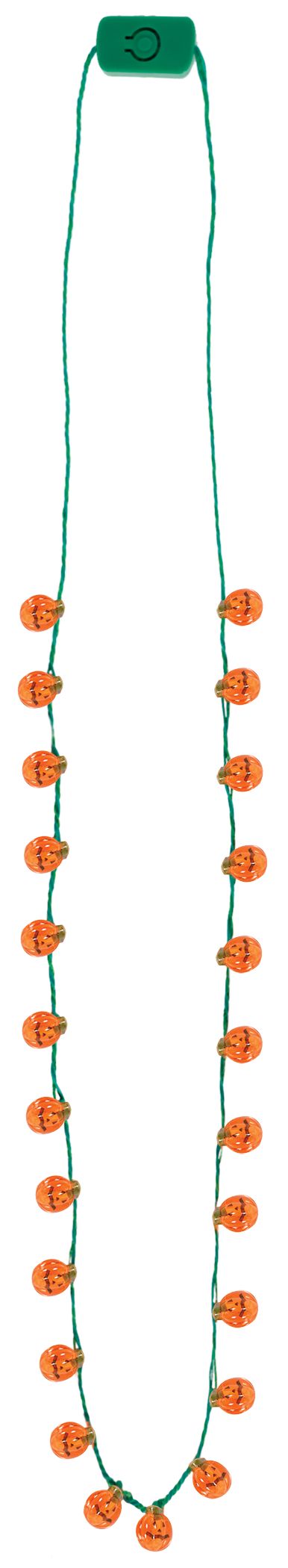 Collier lumineux citrouille Front_Flat