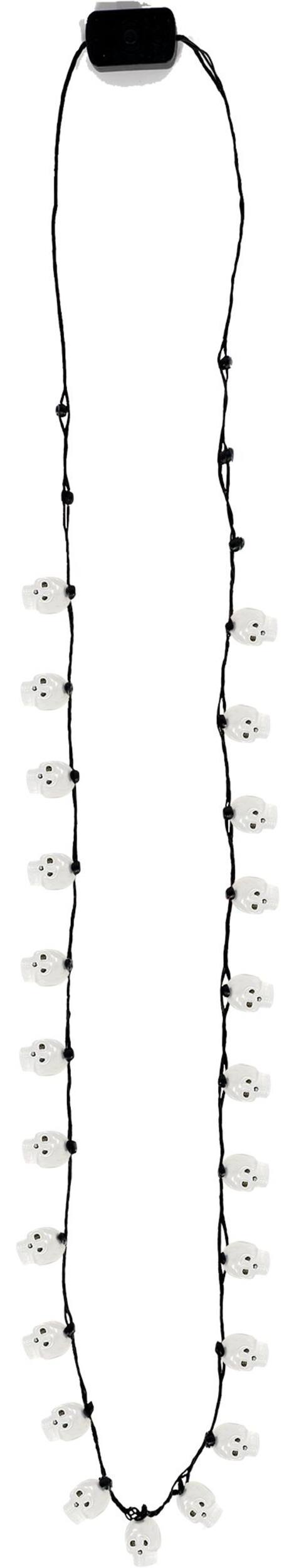 Skull Light Up Necklace Front_Flat