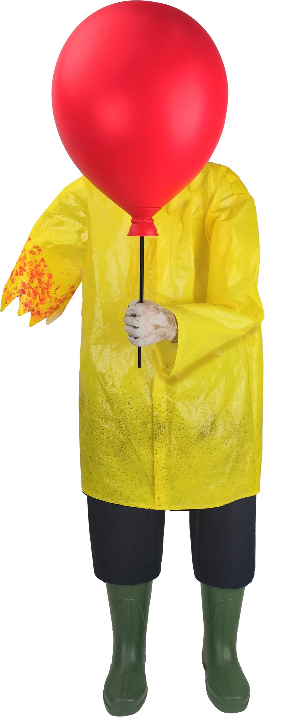 IT Georgie Animated LED Light-Up Standing Character with Bulb, Yellow, 50-in, Sound & Light Activated Indoor/Outdoor Decoration for Halloween Front_Flat