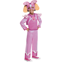 Kids' Nickelodeon PAW Patrol Skye Pink Light-up Jumpsuit with Hat & Backpack Halloween Costume, Assorted Sizes Front_Angled_Right