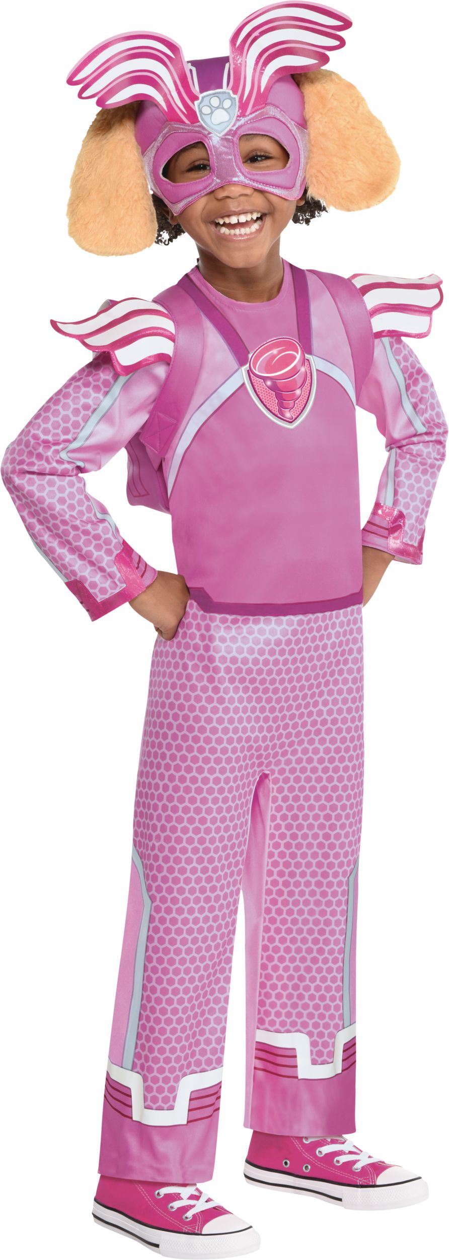 Costume de Stella de la Pat'Patrouille Nickelodeon pour enfants, tenue rose  avec chapeau et sac à dos, choix de tailles