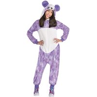Kids' Panda Purple Jumpsuit with Hood Halloween Costume, Assorted Sizes Front_Flat