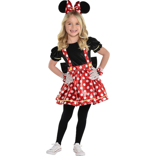 Baby Disney Red Polka Dot Minnie Mouse Halloween Costume, 2T | Party City