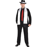 Foulard blanc des années 20 Front_Flat