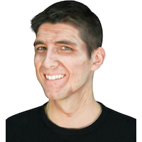 Palette de maquillage, tons de chair, 6 couleurs avec pinceau, multicolore, taille unique, paq. 2, accessoires de costume pour l'Halloween Front_Angled_Left