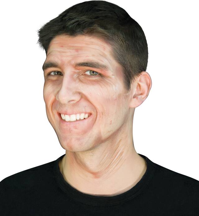 Palette de maquillage, tons de chair, 6 couleurs avec pinceau, multicolore, taille unique, paq. 2, accessoires de costume pour l'Halloween Front_Angled_Left