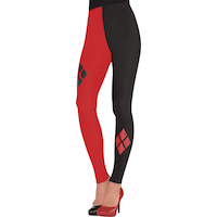 DC Harley Quinn Leggings, Small/Medium Front_Angled_Left