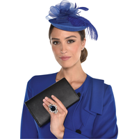 Mario Royal Princess Hat Headband & Ring Kit, Blue, One Size, 2-pk, Wearable Costume Accessories for Halloween Front_Flat