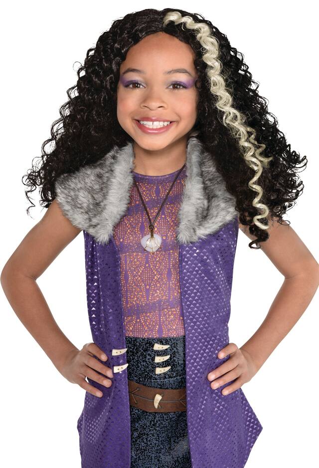 Kids' Zombies 2 Willa Halloween Costume Wig Front_Flat