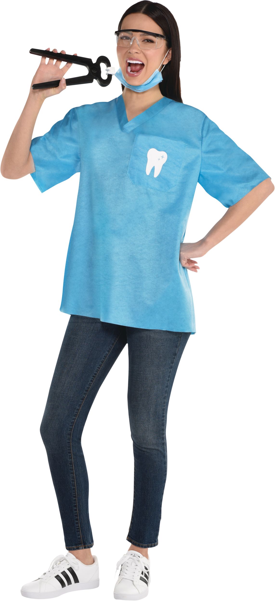 Dentist Halloween Costume Kit Front_Angled_Left