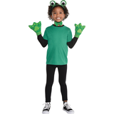 Kids' Frog Halloween Costume Accessories Kit, Green, One Size Front_Flat
