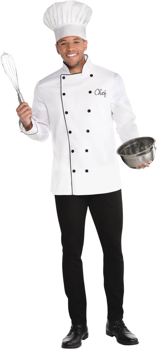 Chef Halloween Costume Kit, Adult, One Size Front_Flat