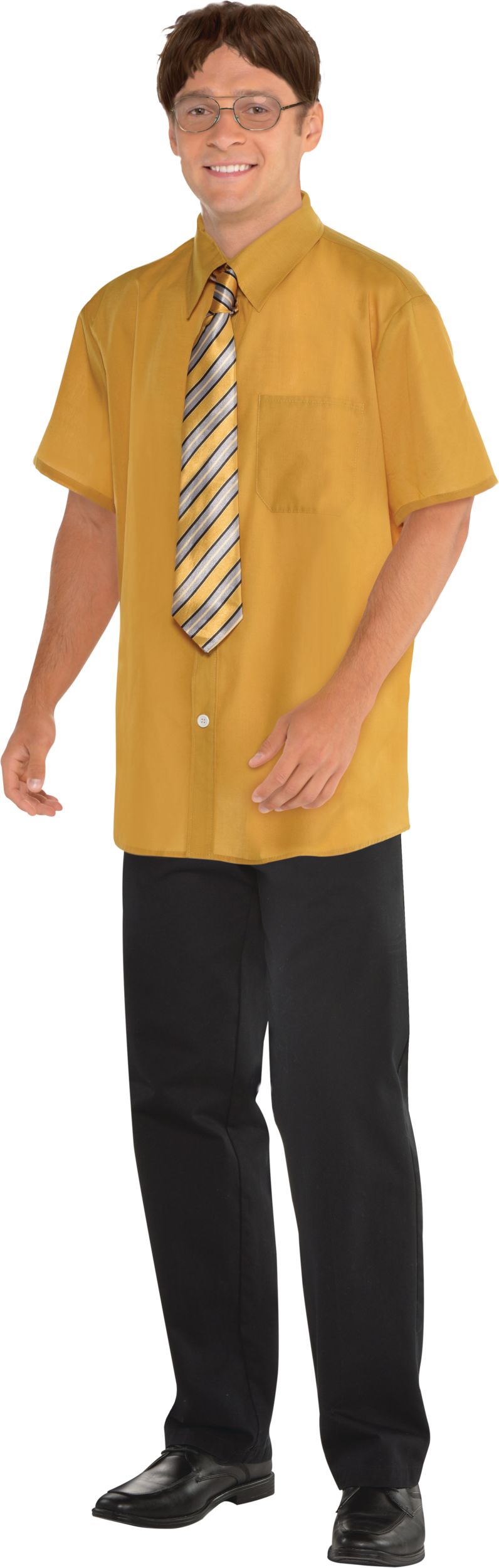 Adult The Office Dwight Schrute Costume Accessory Kit Front_Angled_Left