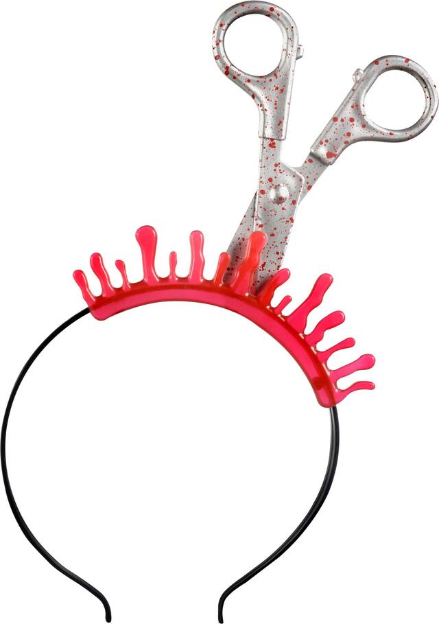 Child Bloody Scissors Through Head Headband Party City