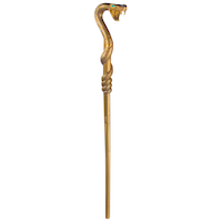 Cobra Staff PropGold, 42-in, Wearable Costume Prop for Halloween Side_Right