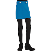 Child Black Fleece Lined Tights Front_Angled_Right