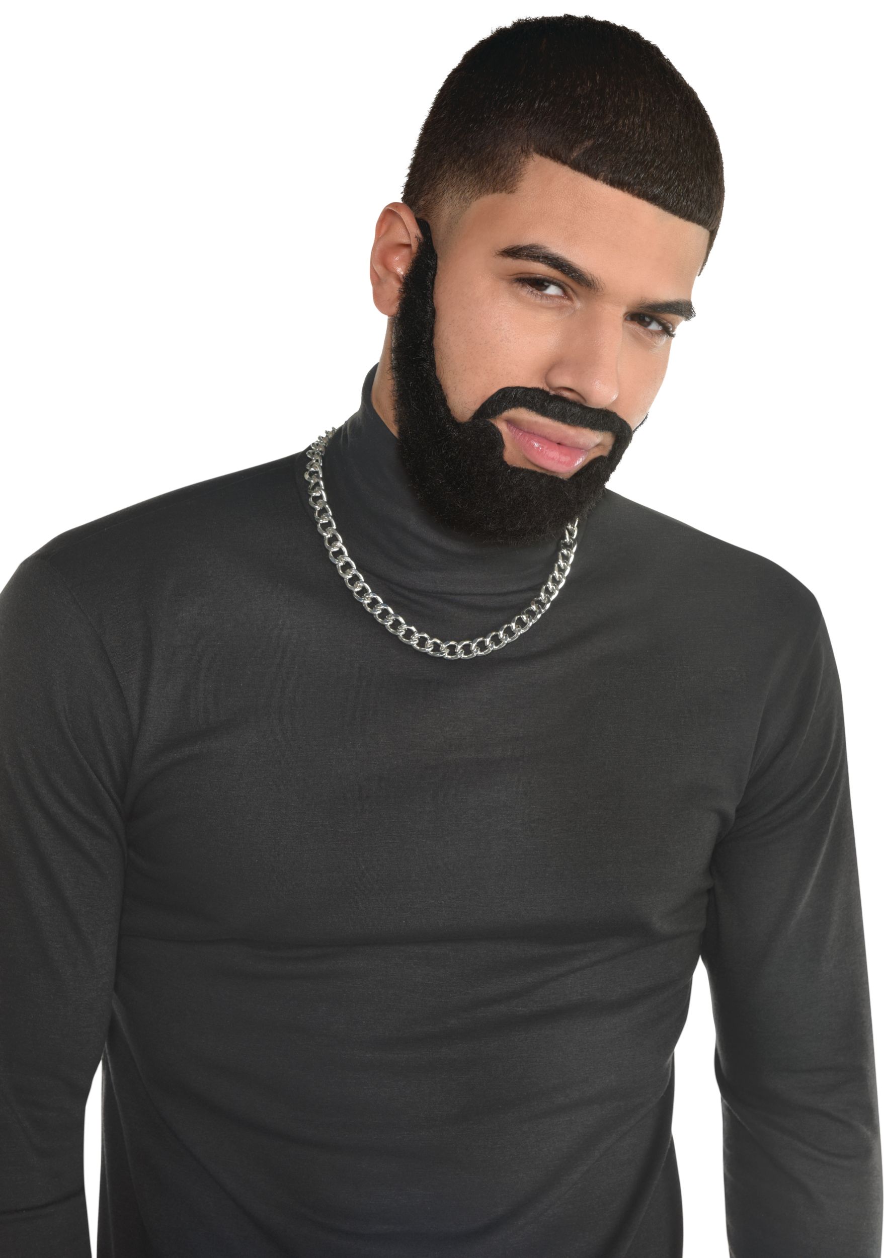 Chin Strap Beard Halloween Costume Accessory Front_Angled_Right
