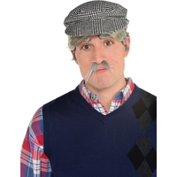 Gray Nose & Ear Halloween Costume Hair Kit Front_Flat