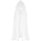 Robe à bordure en fourrure avec capuchon pour adulte, blanc, taille universelle, accessoire de costume à porter pour l'Halloween Front_Flat