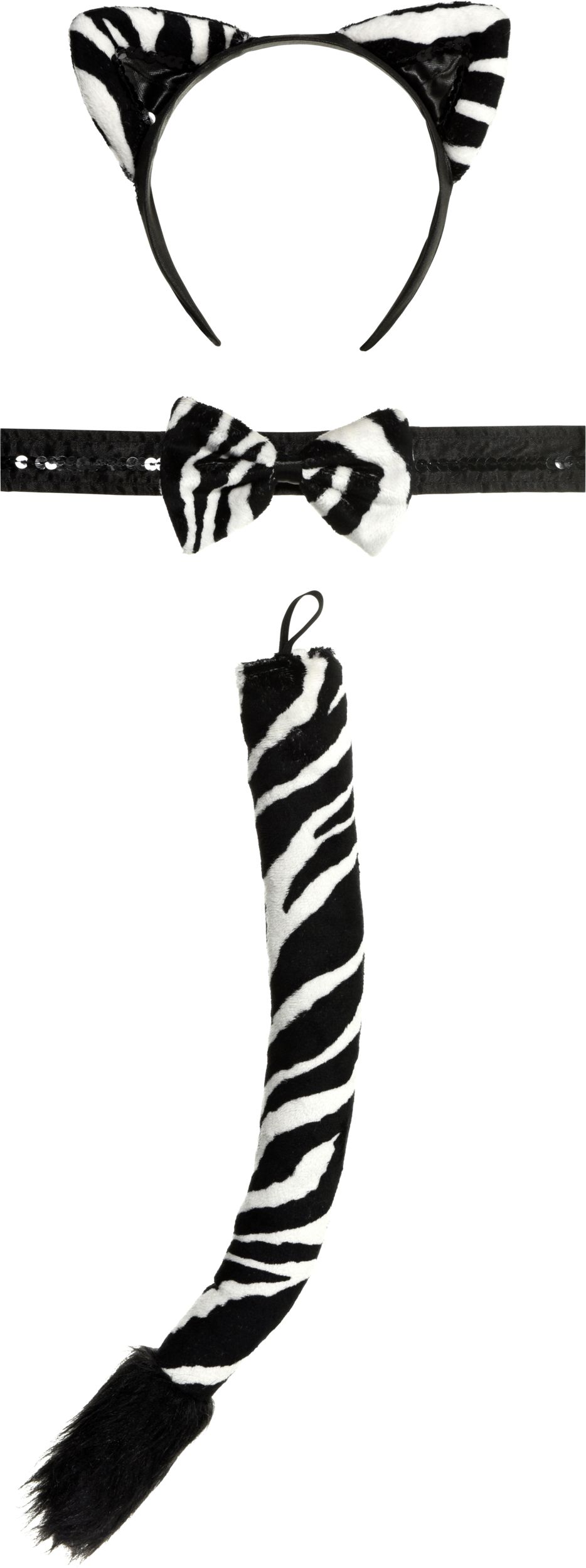 Adult Zebra Costume Kit Front_Flat