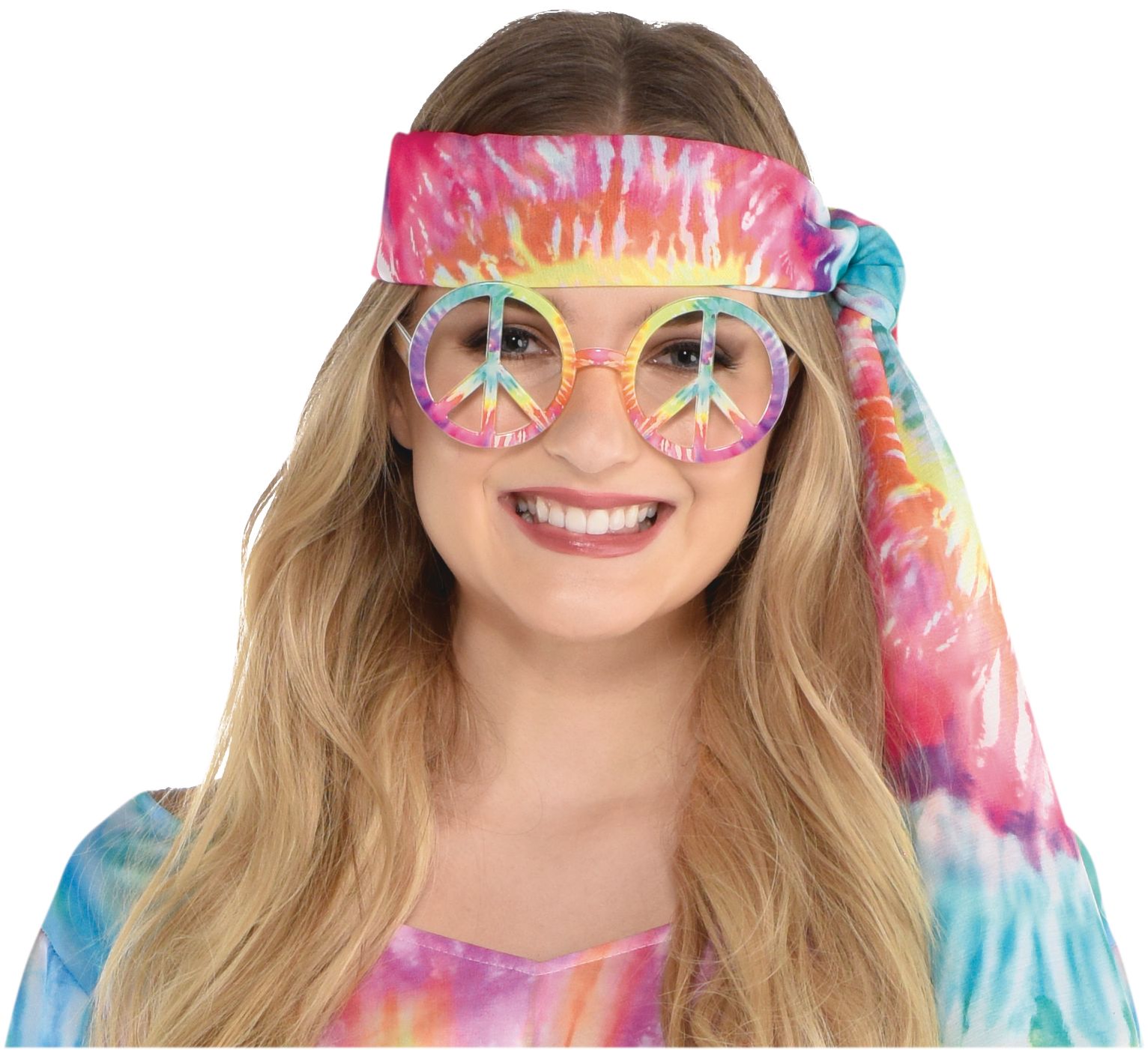 4 Pieces Hippie Costume Set Hippie Accessories Hippie Glasses Hippie Style  Peace