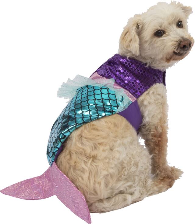 Mermaid Suit Costume, Purple, Extra Small/Small Back_Angled_Right