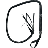 Braided Whip Rope Weapon, Black, 65-in, Wearable Costume Prop for Halloween Front_Flat