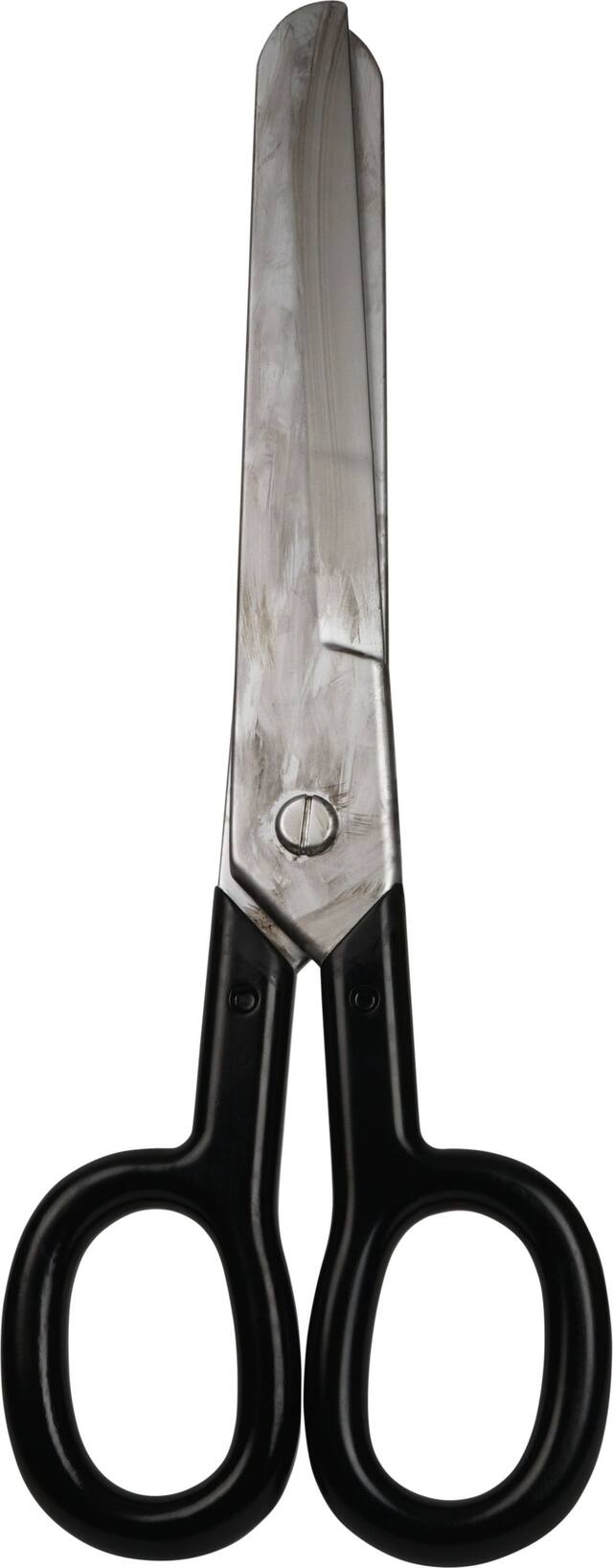 Jumbo Comedy Scissor Weapon, Silver/Black, 32-in, Wearable Costume Prop for Halloween Front_Flat