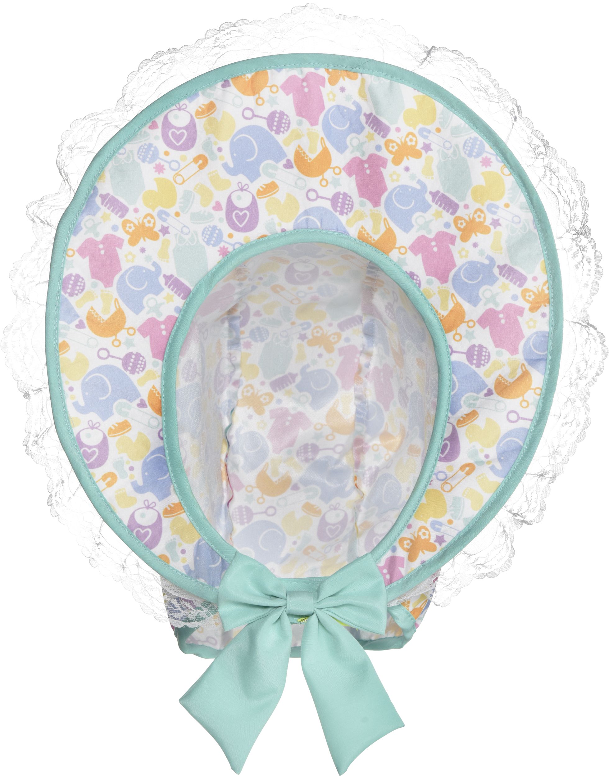 Bonnet et bavoir de grand bébé, multicolore, taille unique, paq. 2, accessoires de costume à porter pour l'Halloween Front_Flat