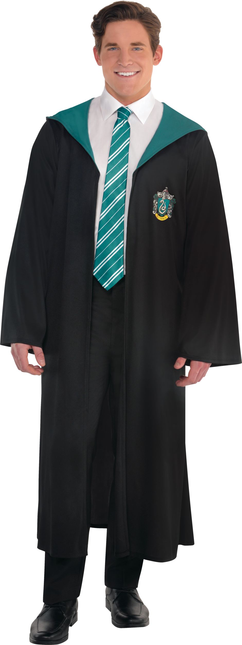 Harry Potter Slytherin Robe Adult Costume Front_Flat