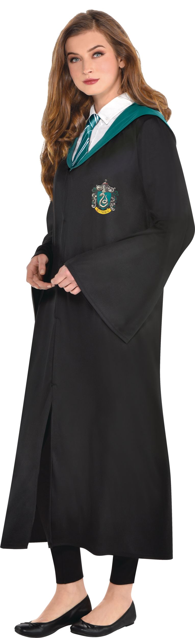 Harry Potter Slytherin Robe Adult Costume Front_Angled_Left