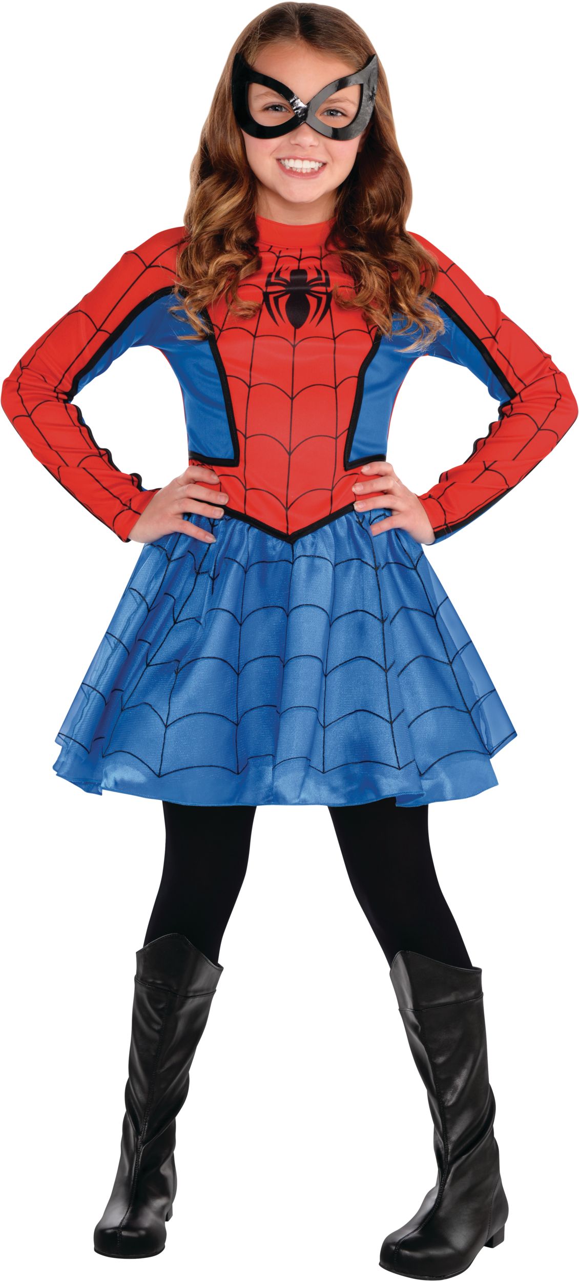Marvel Avengers Spider-Man Little Girls Tulle Cosplay Dress Leggings and  Headband 3 Piece Toddler to Little Kid 