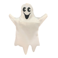 Ghost Hanging Shaking Prop, White, 12-in, Indoor/Outdoor Decoration for Halloween Front_Flat