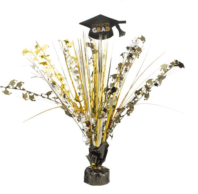 Centre de table en fontaine métallique Congrats Grad Front_Elevated