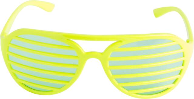 Neon Green Shutter Glasses Front_Elevated